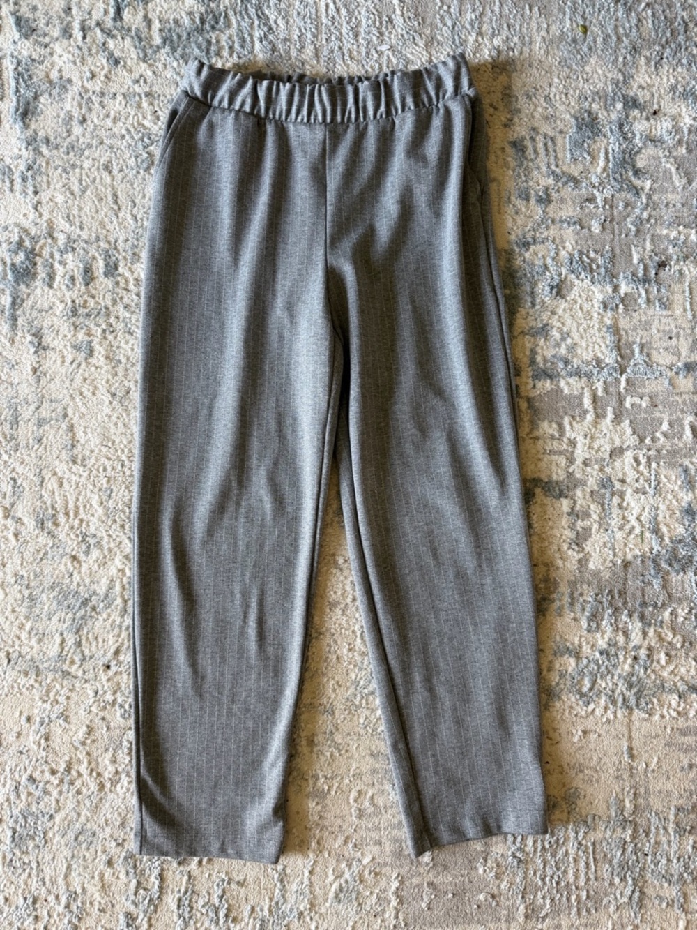 a new day Gray Elastic-Waist Knit Pants